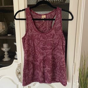 BKE Cardinal Shimmer Tank Top Size Small